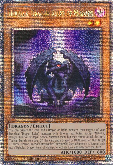 Nebulus, Dragon Ruler of Mishaps [ALIN-EN019] Quarter Century Secret Rare | Clutch Gaming