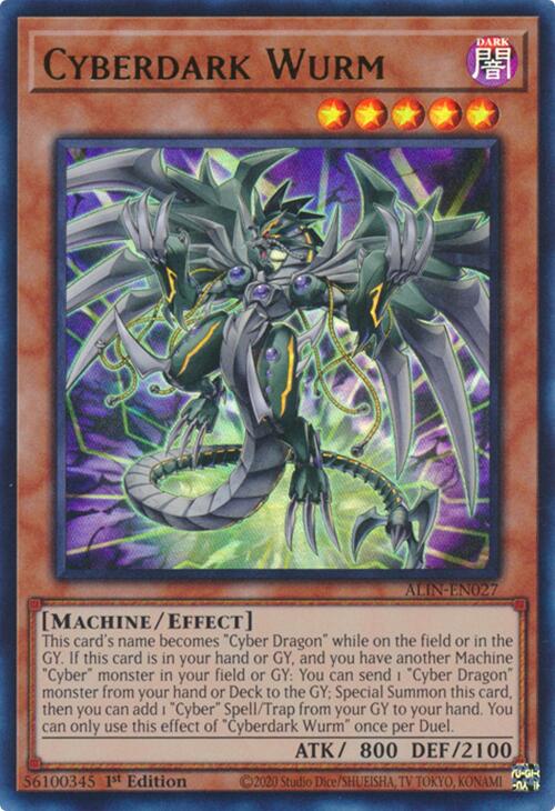 Cyberdark Wurm [ALIN-EN027] Ultra Rare | Clutch Gaming