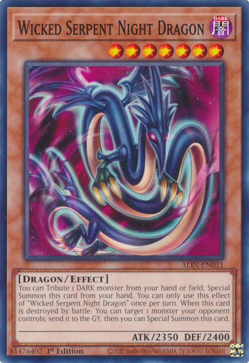 Wicked Serpent Night Dragon [ALIN-EN031] Common | Clutch Gaming