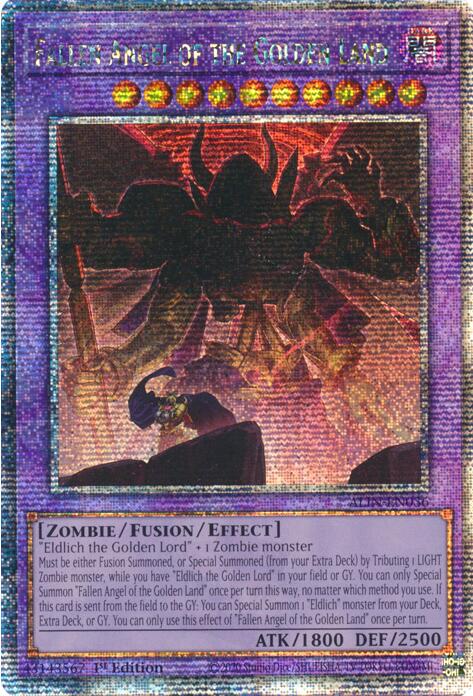 Fallen Angel of the Golden Land [ALIN-EN036] Quarter Century Secret Rare | Clutch Gaming