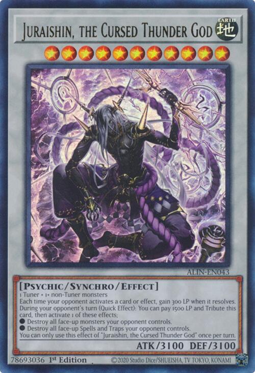Juraishin, the Cursed Thunder God [ALIN-EN043] Ultra Rare | Clutch Gaming