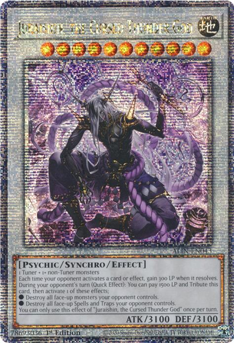 Juraishin, the Cursed Thunder God [ALIN-EN043] Quarter Century Secret Rare | Clutch Gaming