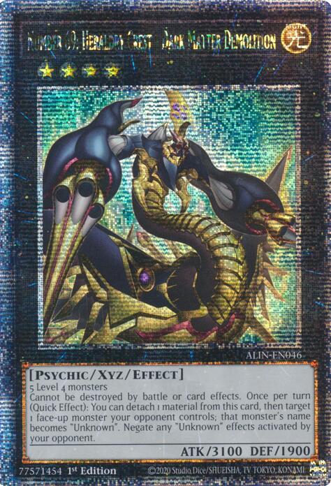 Number 69: Heraldry Crest - Dark Matter Demolition [ALIN-EN046] Quarter Century Secret Rare | Clutch Gaming