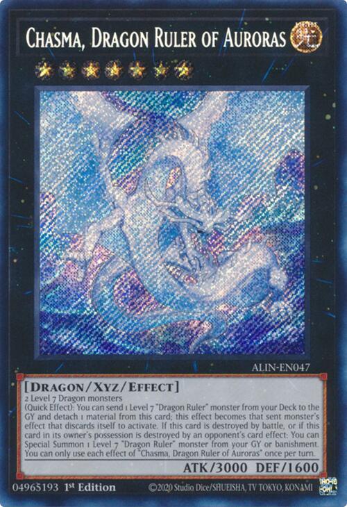 Chasma, Dragon Ruler of Auroras [ALIN-EN047] Secret Rare | Clutch Gaming