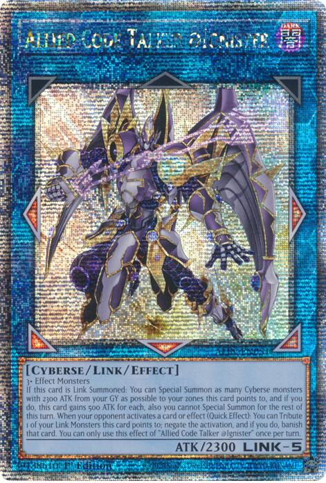 Allied Code Talker @Ignister [ALIN-EN051] Quarter Century Secret Rare | Clutch Gaming