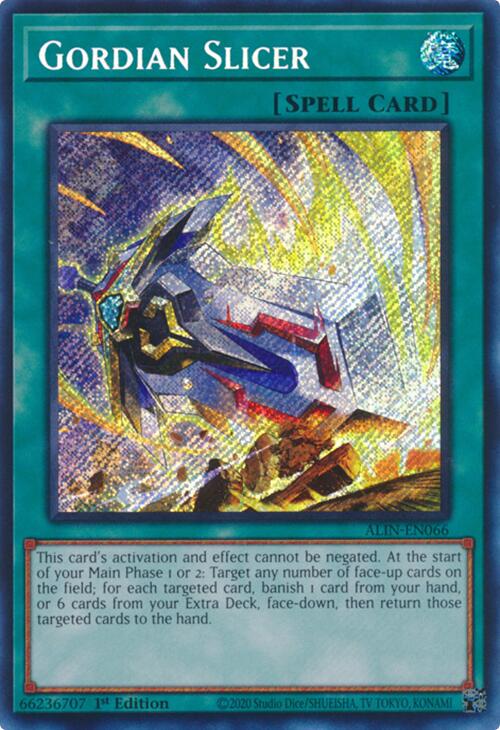 Gordian Slicer [ALIN-EN066] Secret Rare | Clutch Gaming