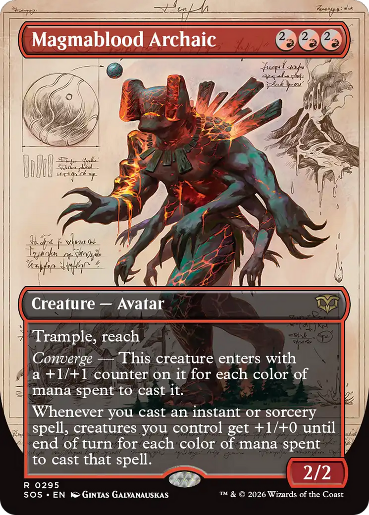 Magmablood Archaic (Borderless) [Secrets of Strixhaven] | Clutch Gaming