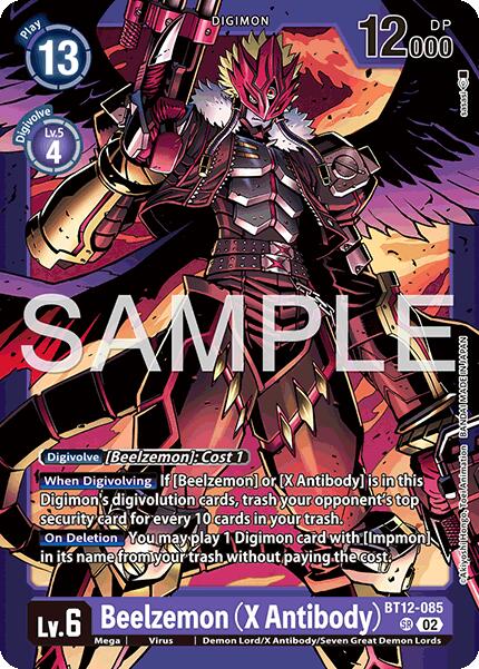 Beelzemon [BT12-085] (X Antibody) (Limited Card Pack -Billion Bullet-) [Limited Card Pack -Billion Bullet-] | Clutch Gaming