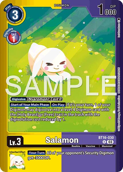 Salamon [BT16-030] (Limited Card Pack -Billion Bullet-) [Limited Card Pack -Billion Bullet-] | Clutch Gaming
