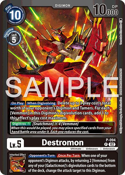 Destromon [P-094] - P-094 (Limited Card Pack -Billion Bullet-) [Limited Card Pack -Billion Bullet-] | Clutch Gaming