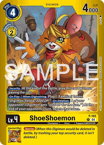 ShoeShoemon [P-165] (Limited Card Pack -Billion Bullet-) [Limited Card Pack -Billion Bullet-] | Clutch Gaming