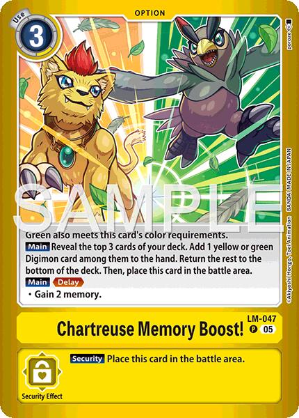 Chartreuse Memory Boost! [LM-047] (Limited Card Pack -Billion Bullet-) [Limited Card Pack -Billion Bullet-] | Clutch Gaming
