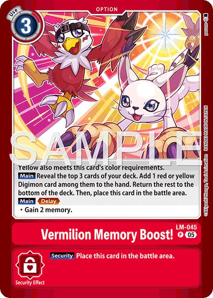 Vermillion Memory Boost! [LM-045] (Limited Card Pack -Billion Bullet-) [Limited Card Pack -Billion Bullet-] | Clutch Gaming