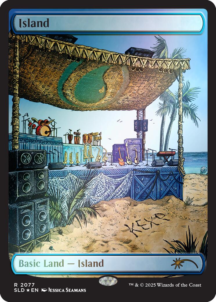 Island (2077) (Rainbow Foil) [Secret Lair Drop Series] | Clutch Gaming