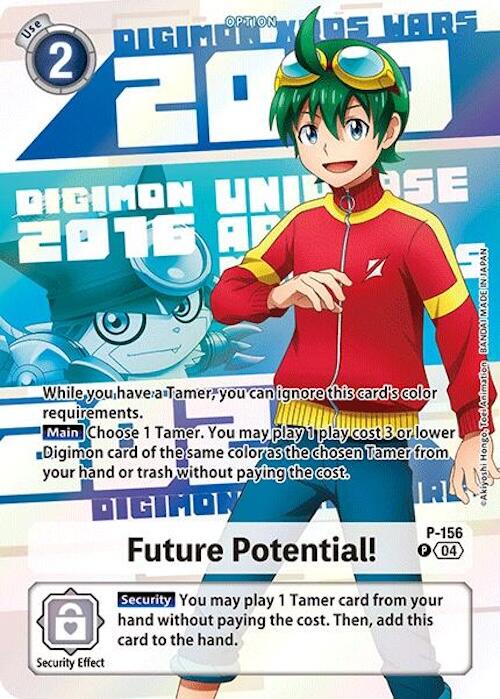 Future Potential! [P-156] (Digimon Animation Series 25th Anniversary Set) [Promotional Cards] | Clutch Gaming