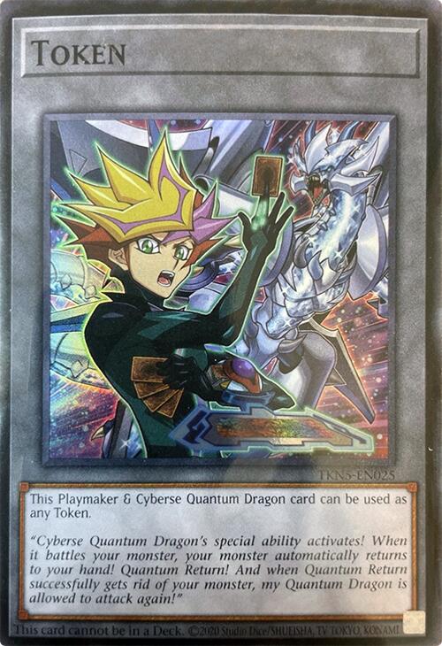 Token (Playmaker & Cyberse Quantum Dragon) [TKN5-EN025] Super Rare | Clutch Gaming