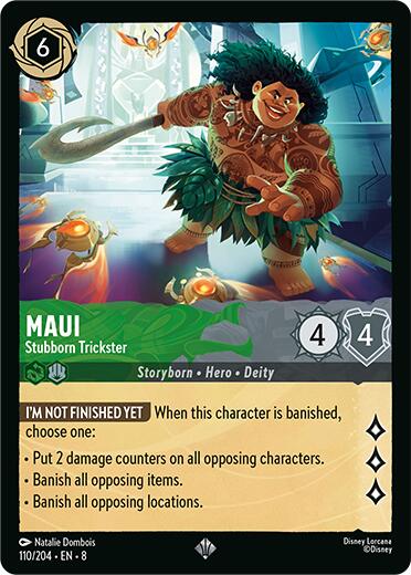 Maui - Stubborn Trickster (110/204) [Reign of Jafar] | Clutch Gaming