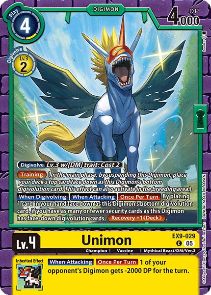 Unimon [EX9-029] [Versus Monsters] | Clutch Gaming