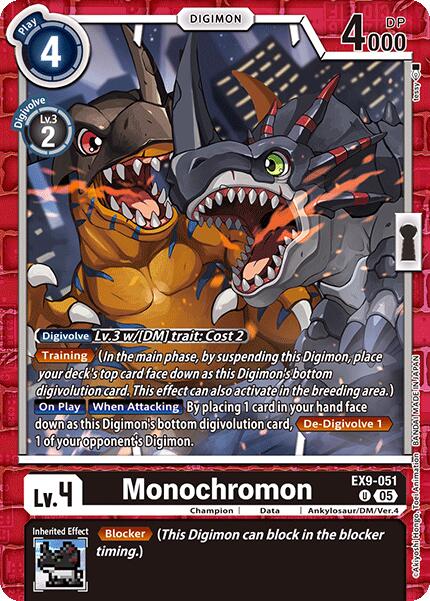 Monochromon [EX9-051] [Versus Monsters] | Clutch Gaming