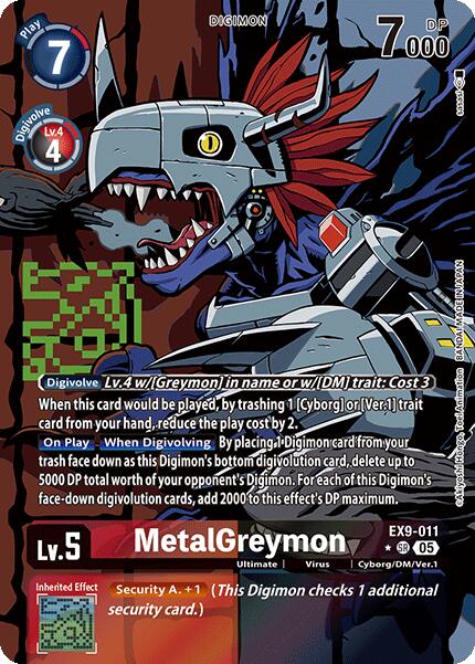 MetalGreymon [EX9-011] (Alternate Art) [Versus Monsters] | Clutch Gaming