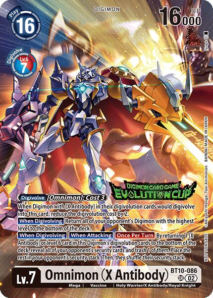 Omnimon [BT10-086] (X Antibody) (Evolution Cup 2025 Vol. 1) [Xros Encounter] | Clutch Gaming