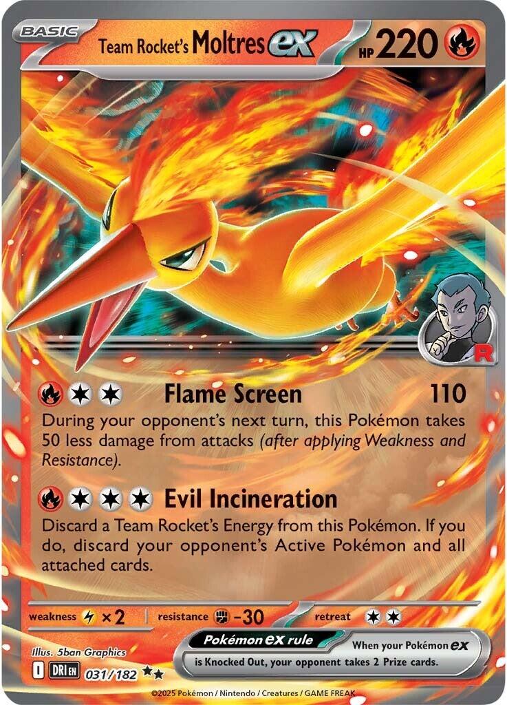 Team Rocket's Moltres ex (031/182) [Scarlet & Violet: Destined Rivals] | Clutch Gaming