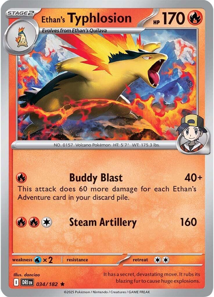 Ethan's Typhlosion (034/182) [Scarlet & Violet: Destined Rivals] | Clutch Gaming