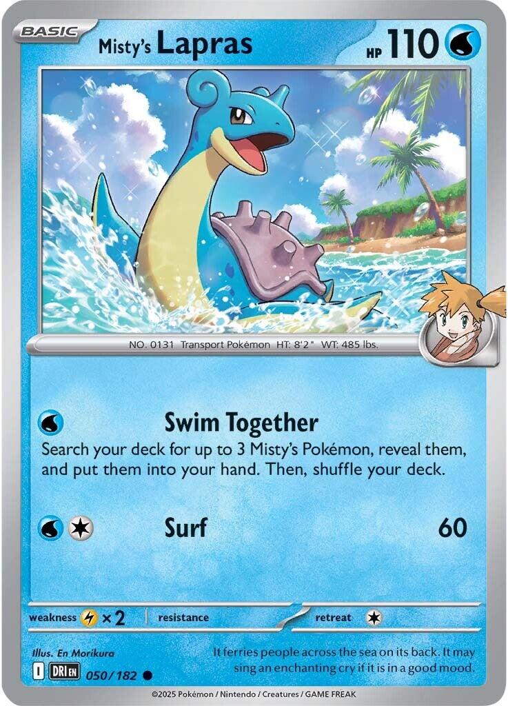 Misty's Lapras (050/182) [Scarlet & Violet: Destined Rivals] | Clutch Gaming