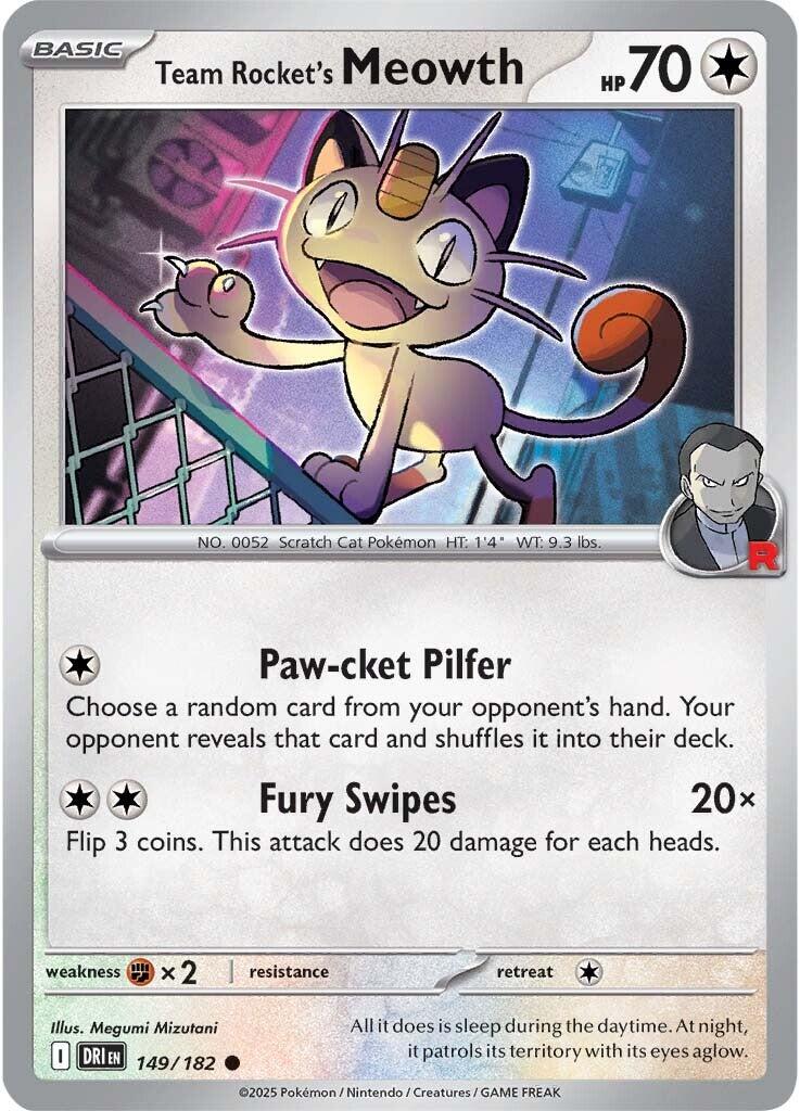 Team Rocket's Meowth (149/182) [Scarlet & Violet: Destined Rivals] | Clutch Gaming