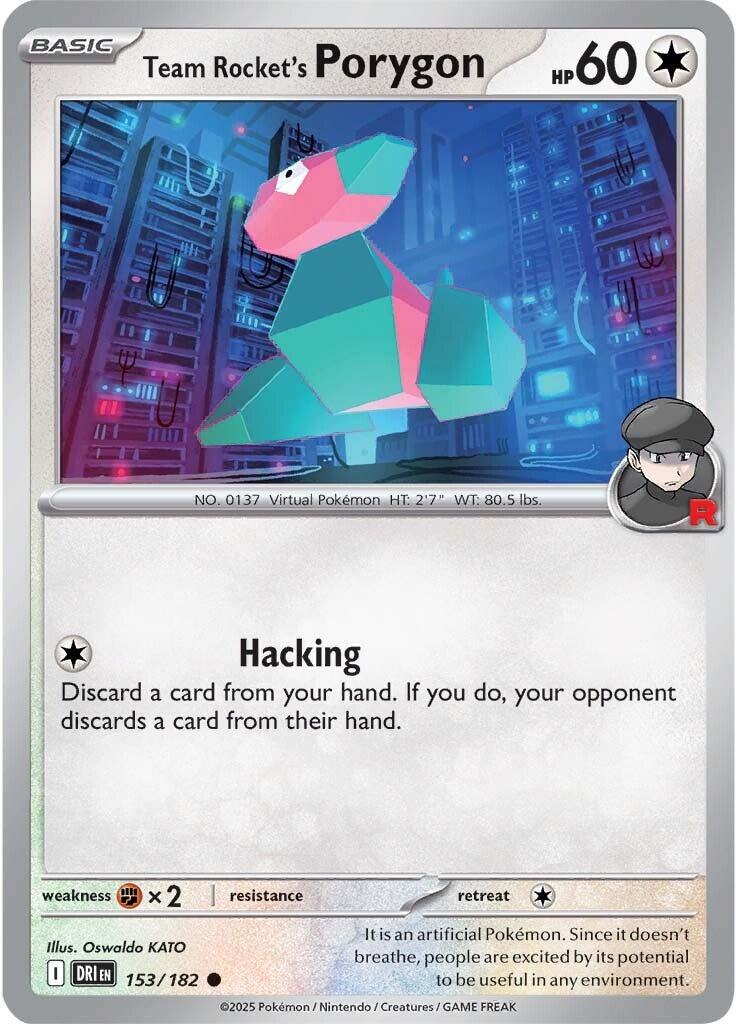 Team Rocket's Porygon (153/182) [Scarlet & Violet: Destined Rivals] | Clutch Gaming