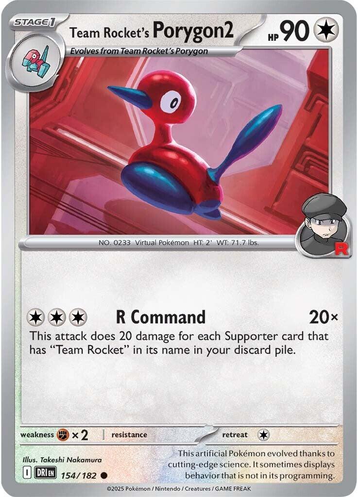 Team Rocket's Porygon2 (154/182) [Scarlet & Violet: Destined Rivals] | Clutch Gaming