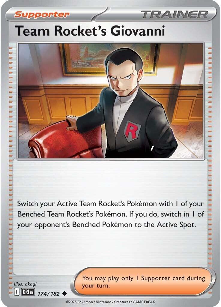 Team Rocket's Giovanni (174/182) [Scarlet & Violet: Destined Rivals] | Clutch Gaming