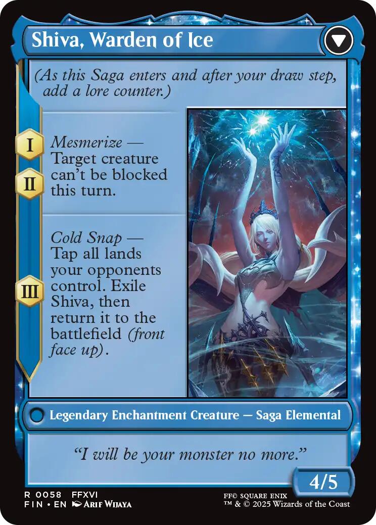 Jill, Shiva's Dominant // Shiva, Warden of Ice [FINAL FANTASY] | Clutch Gaming