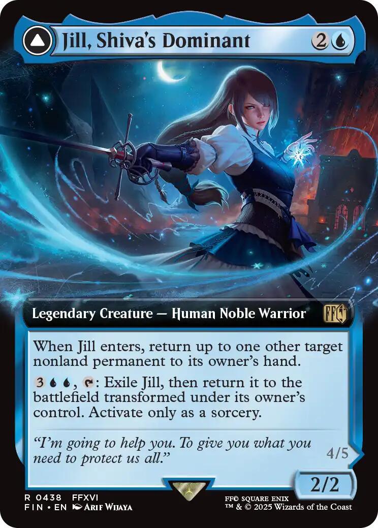Jill, Shiva's Dominant // Shiva, Warden of Ice (Extended Art) [FINAL FANTASY] | Clutch Gaming