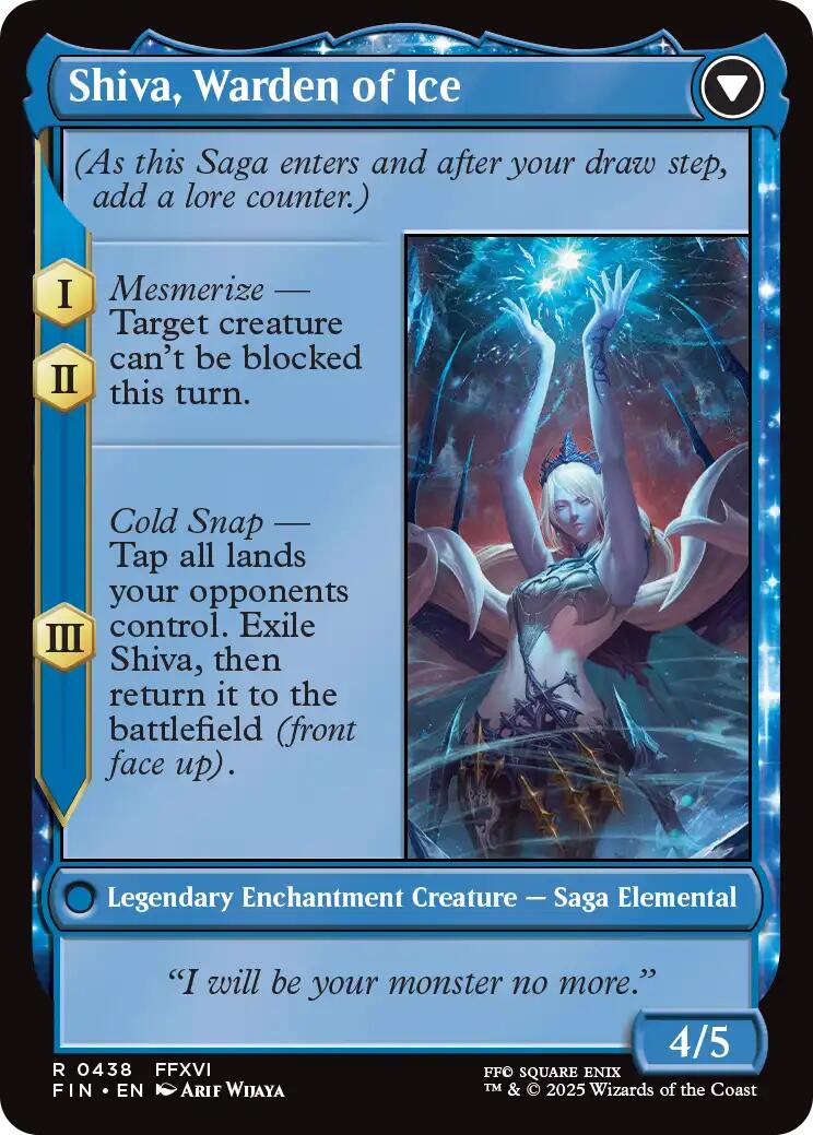 Jill, Shiva's Dominant // Shiva, Warden of Ice (Extended Art) [FINAL FANTASY] | Clutch Gaming