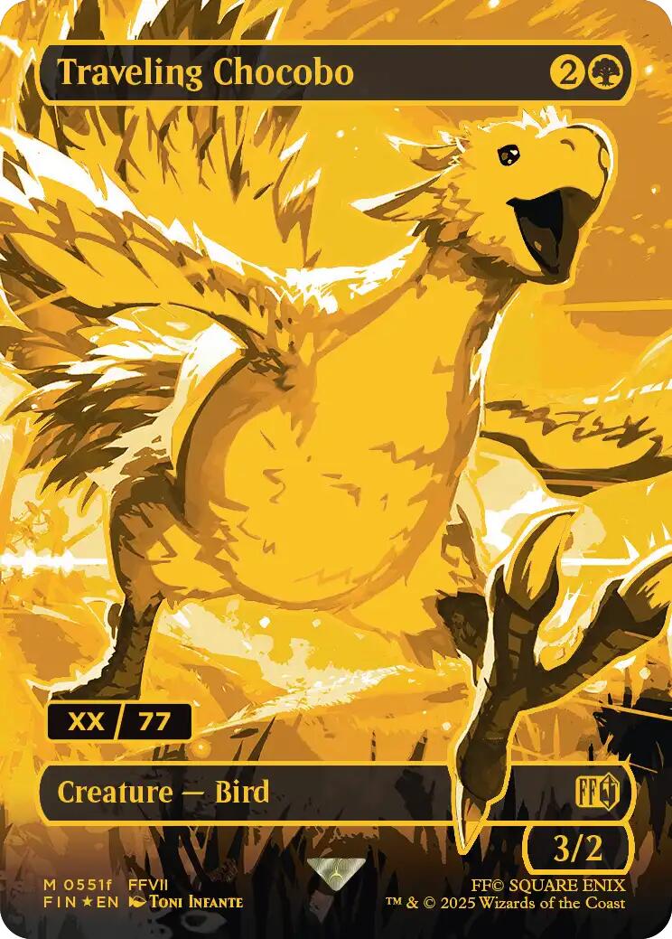 Traveling Chocobo (Borderless) (Serial Numbered) [FINAL FANTASY] | Clutch Gaming
