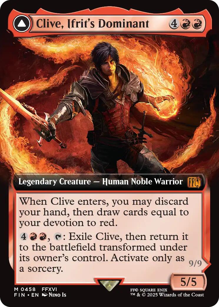 Clive, Ifrit's Dominant // Ifrit, Warden of Inferno (Extended Art) [FINAL FANTASY] | Clutch Gaming