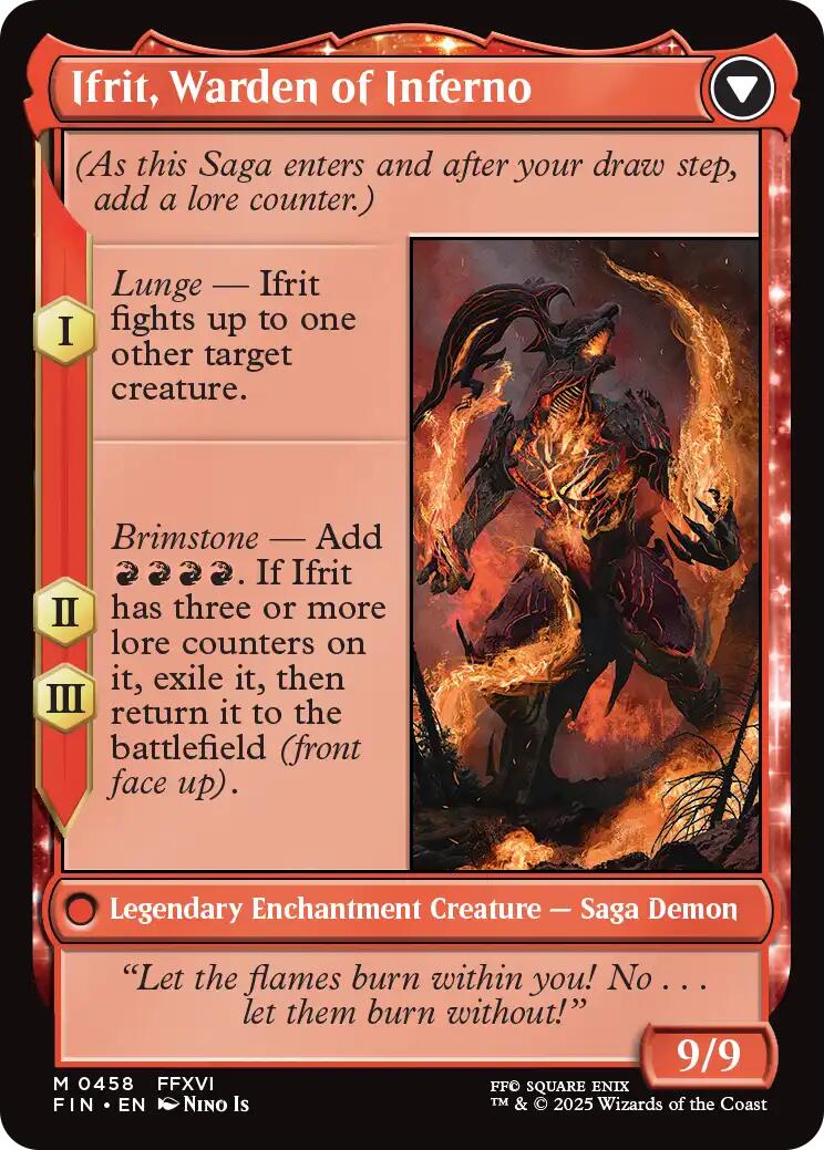 Clive, Ifrit's Dominant // Ifrit, Warden of Inferno (Extended Art) [FINAL FANTASY] | Clutch Gaming