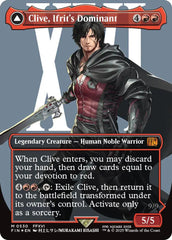 Clive, Ifrit's Dominant // Ifrit, Warden of Inferno (Borderless) (Surge Foil) [FINAL FANTASY] | Clutch Gaming