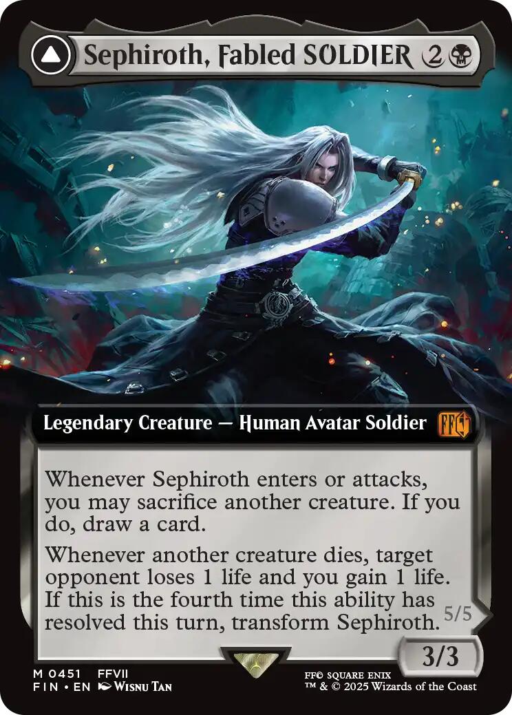 Sephiroth, Fabled SOLDIER // Sephiroth, One-Winged Angel (Extended Art) [FINAL FANTASY] | Clutch Gaming