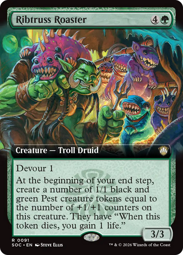 Ribtruss Roaster (Extended Art) [Secrets of Strixhaven Commander] | Clutch Gaming