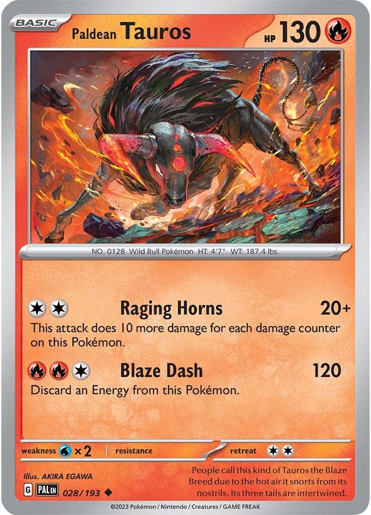 Paldean Tauros (028/193) [Scarlet & Violet: Paldea Evolved] | Clutch Gaming