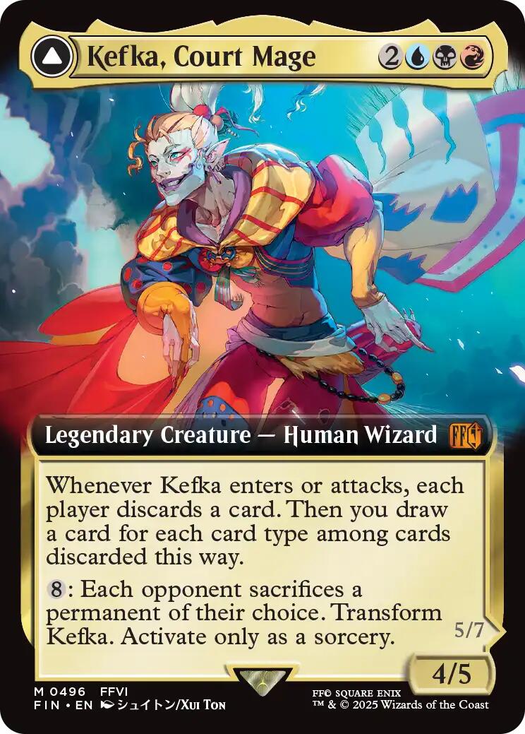 Kefka, Court Mage // Kefka, Ruler of Ruin (Extended Art) [FINAL FANTASY] | Clutch Gaming