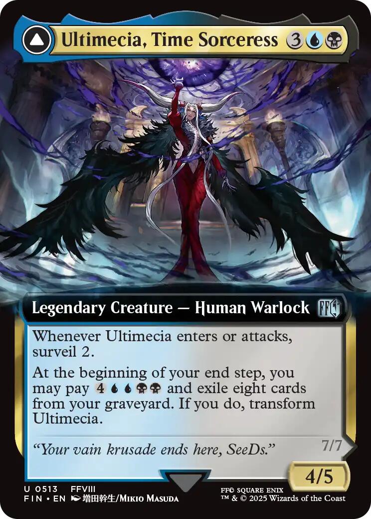 Ultimecia, Time Sorceress // Ultimecia, Omnipotent (Extended Art) [FINAL FANTASY] | Clutch Gaming