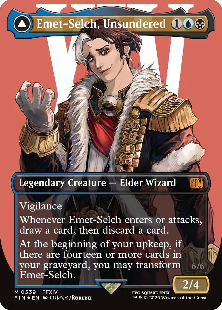 Emet-Selch, Unsundered // Hades, Sorcerer of Eld (Borderless) (Surge Foil) [FINAL FANTASY] | Clutch Gaming