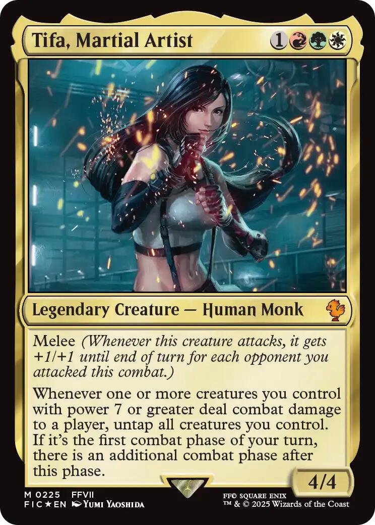 Tifa, Martial Artist (Surge Foil) [FINAL FANTASY Commander] | Clutch Gaming
