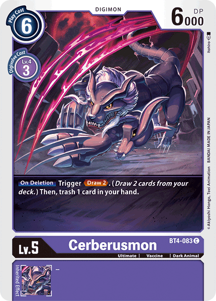 Cerberusmon [BT4-083] [Great Legend] | Clutch Gaming