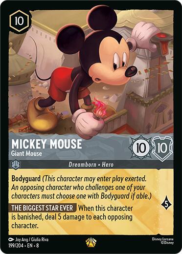 Mickey Mouse - Giant Mouse (199/204) [Reign of Jafar] | Clutch Gaming