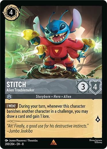 Stitch - Alien Troublemaker (200/204) [Reign of Jafar] | Clutch Gaming
