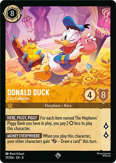 Donald Duck - Coin Collector (37/204) [Reign of Jafar] | Clutch Gaming